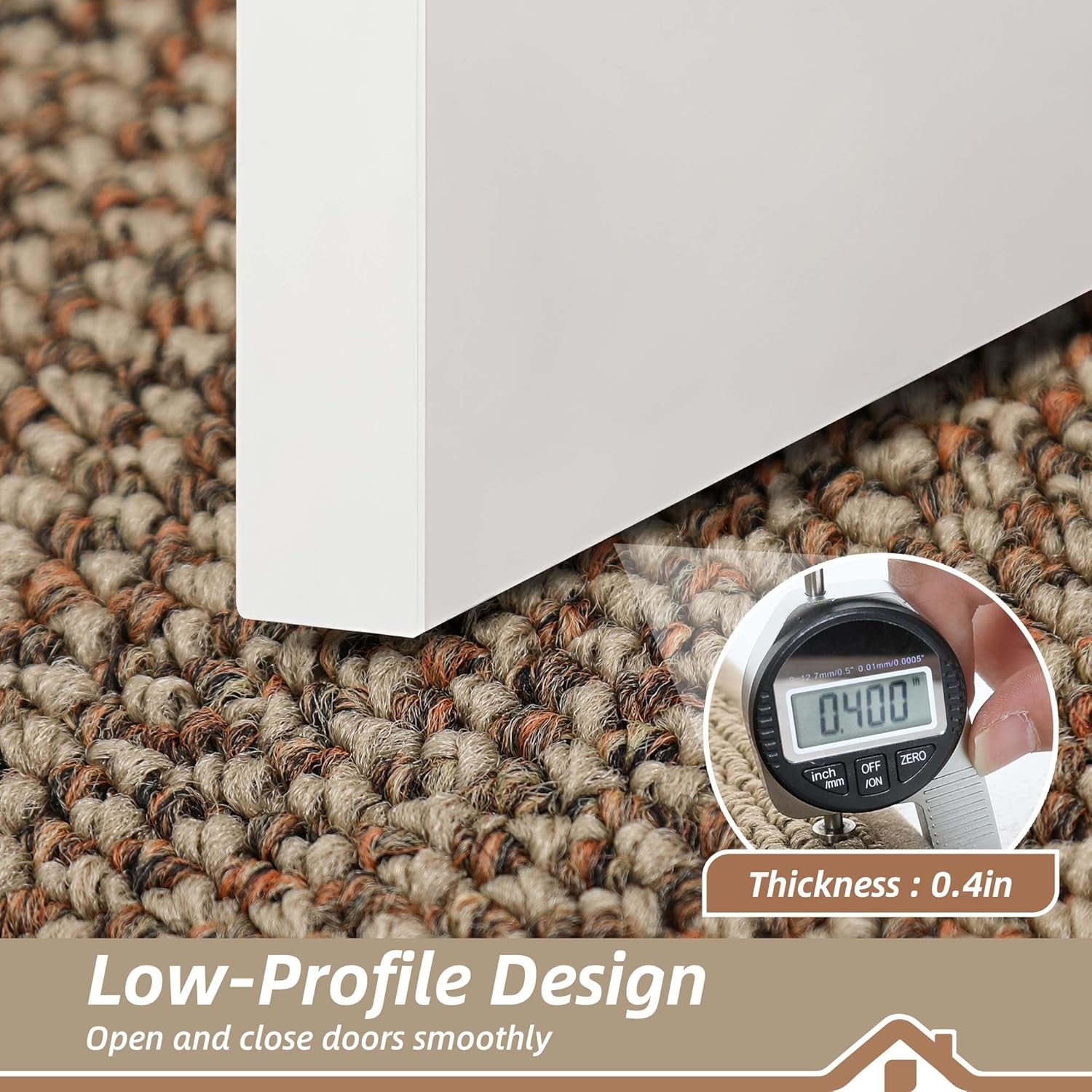 Indoor Door Mat 32" X 48", Dirt Trapper Door Mats Non-Slip Entryway Rugs Washable, Resist Dirt Absorbent Welcome Mat, Low Profile Floor Mats for Front Back Door and Entryway, Taupe