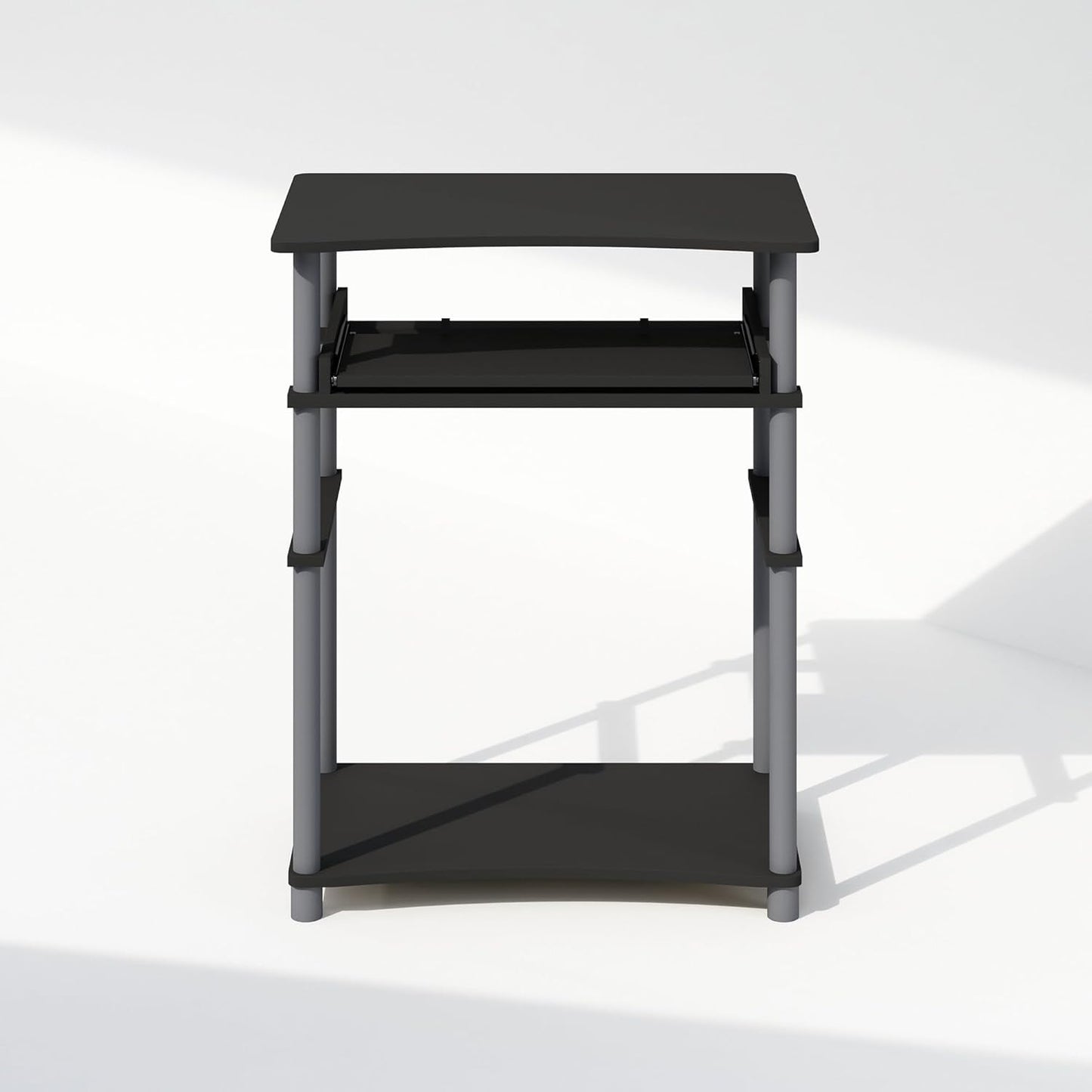 Home Desk, Gaming Desk with Keyboard Tray, Computer Desk, Office Writing Desk for Home Office, Bedroom, Black