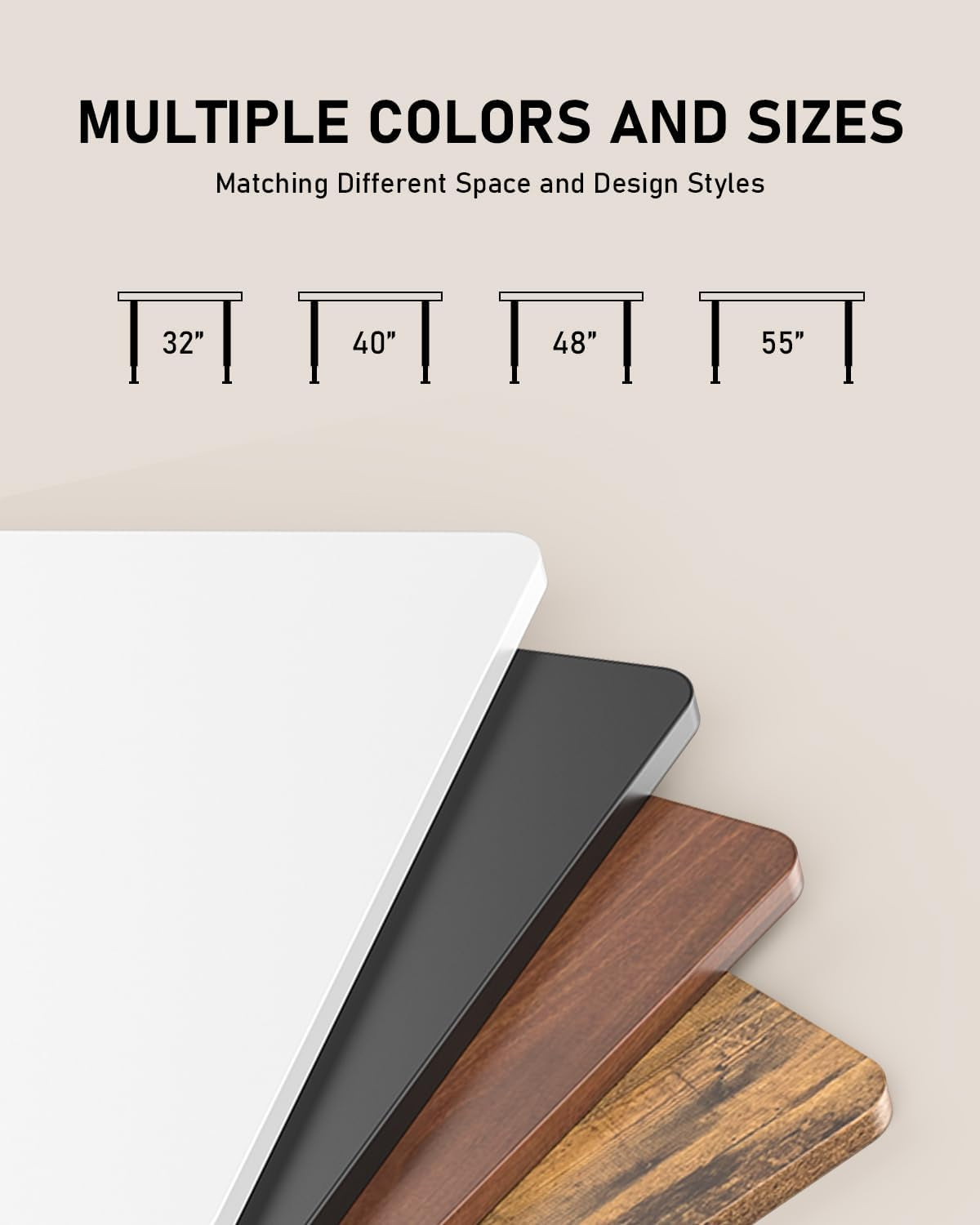 55" Electric Standing Desk Adjustable Height, Sit Stand up Desk for Home Office & Computer Workstation, 2 Memory Height Settings, Splice Board, 2 Hooks, Black Frame/Walnut Top