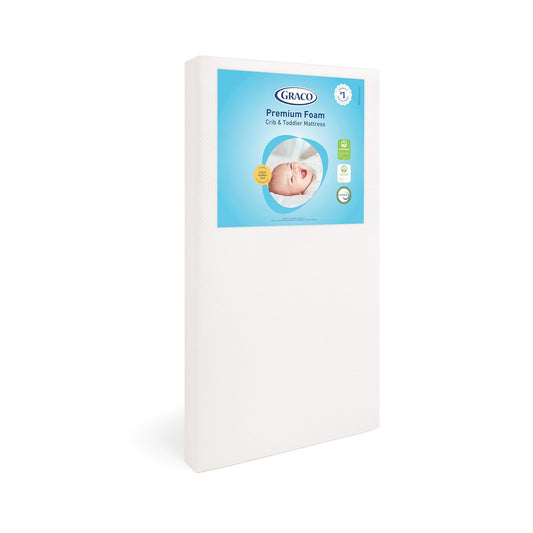 Premium Crib & Toddler Mattress – GREENGUARD Gold Certified, Certipur-Us Certified Foam, Machine Washable Cover with 100% Waterproof Surface, Fits Standard Full Size Baby Crib and Toddler Bed