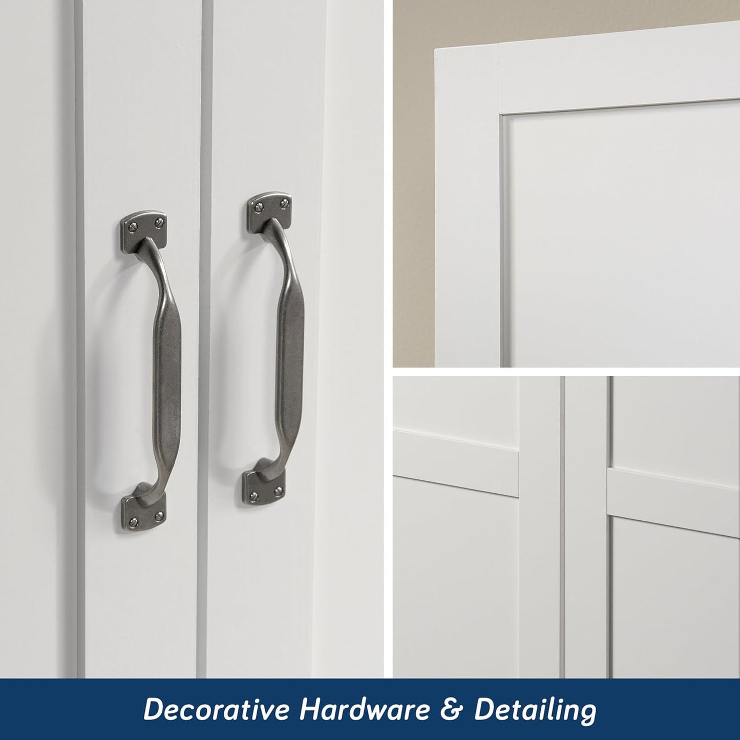 Select Storage Cabinet/ Pantry Cabinets, White Finish