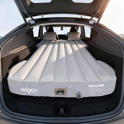 2026 Upgrade Air Mattress for Tesla Model Y [Click Self-Inflate, Home-Level Comfort] USB-C Charging Built-In Air Pump & Ergonomic Design with 2 Pillow, Camping for Tesla Model Y 2020-2026