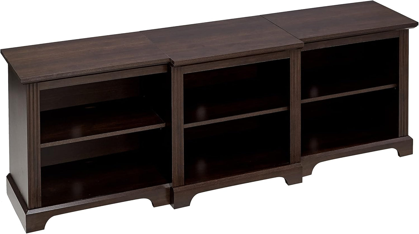 70Inch Modern TV Stand Storage Media Console Entertainment Center for Tvs up to 80,Espresso