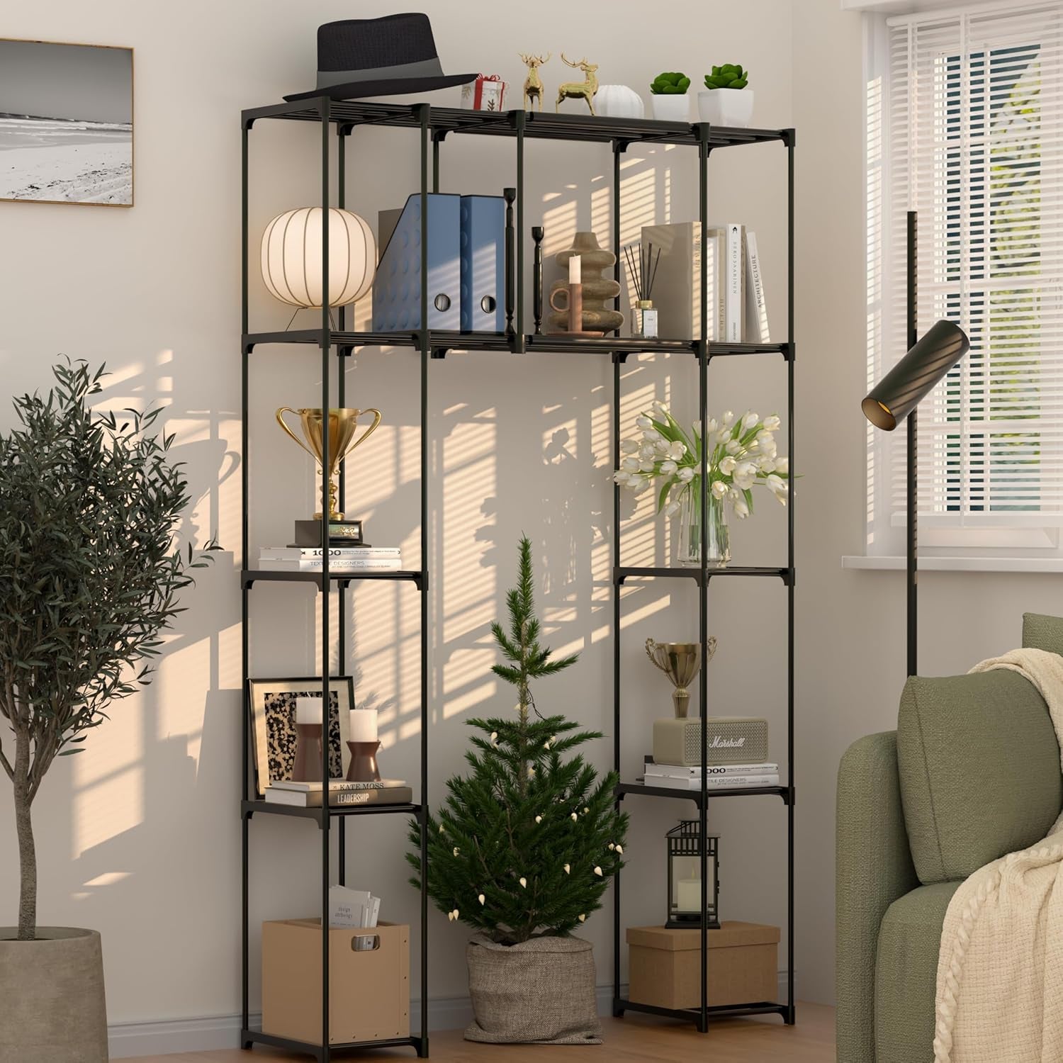 over the Toilet Storage Cabinet, Premium Bathroom Organizer and Storage Shelves for Small Spaces, Space-Saving Bathroom Shelving Units