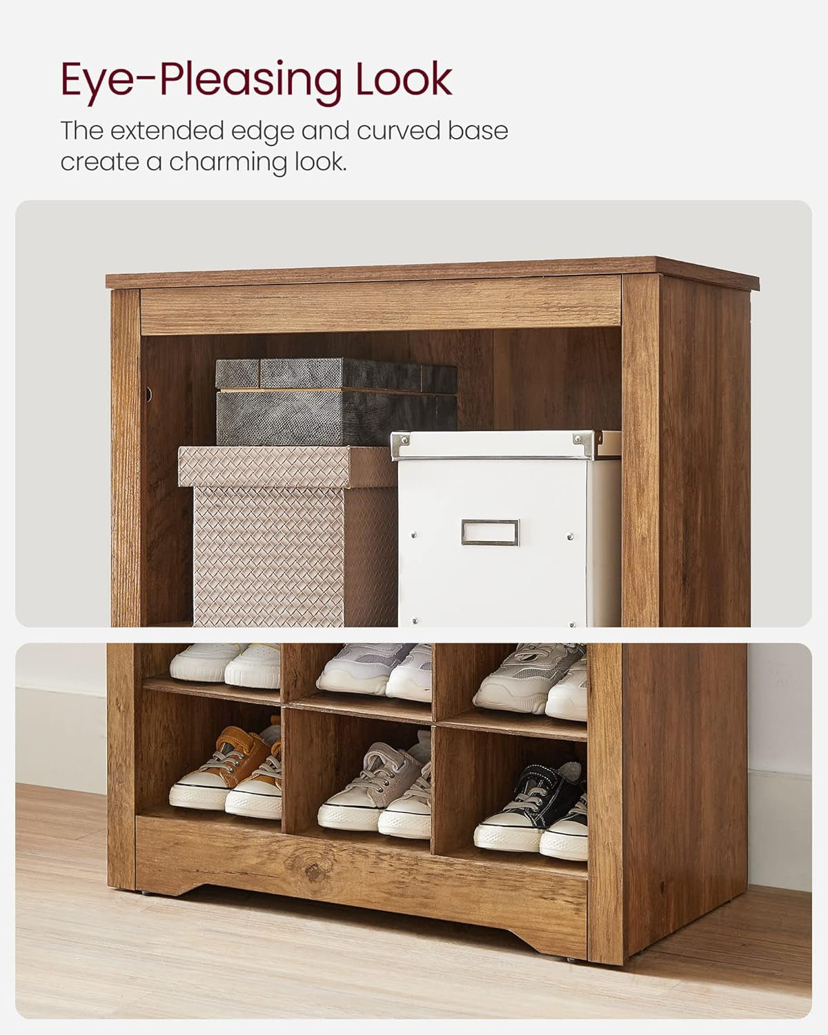 Shoe Storage Cabinet, 10 Tier Shoe Rack Organizer, Holds up to 30 Pairs of Shoes, for Entryway Bedroom, 12.6 X 24.8 X 73.6 Inches, White ULBS273T14