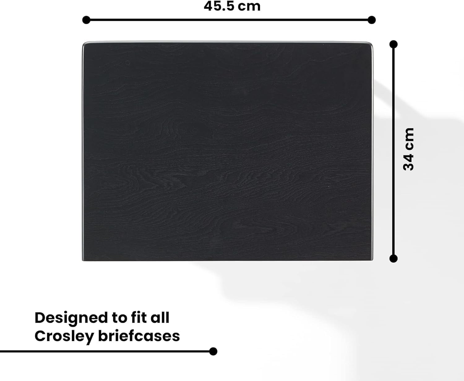 Manchester Record Player Stand, Media Console with Vinyl Storage, Modern Home Organizer, Black