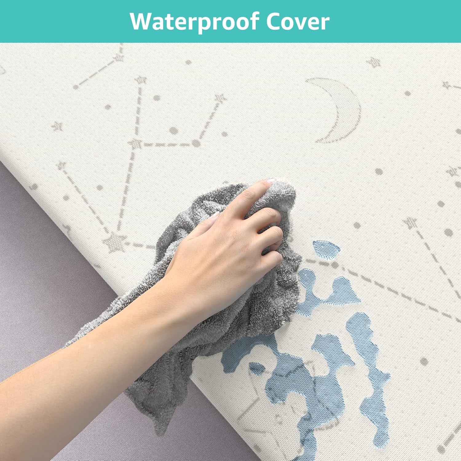 Bamboo Pack and Play Mattress Pad Breathable 38X26 Waterproof Baby Mattress for Pack N Play Matress Topper Waterproof with Strap