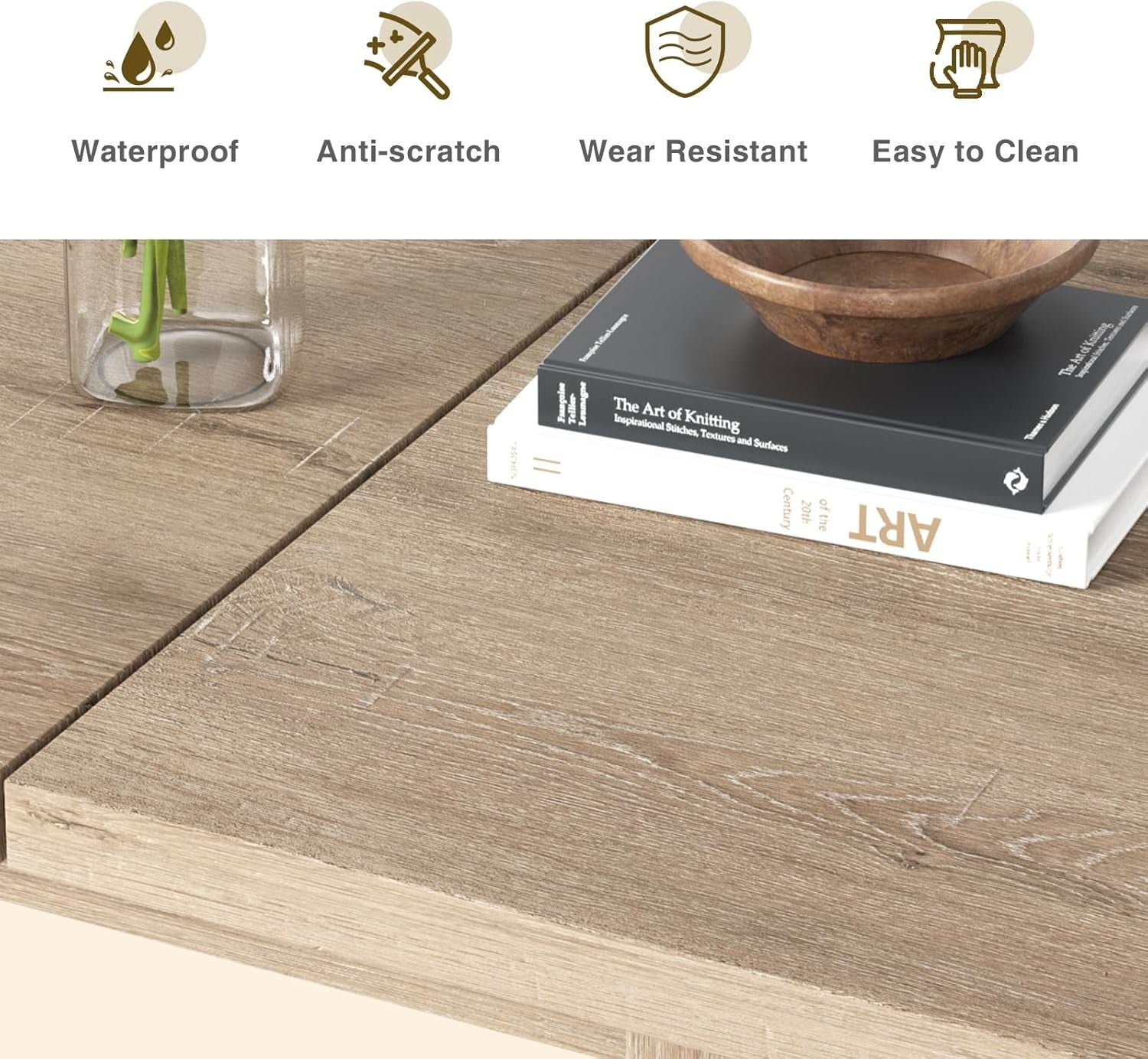Extendable Dining Table for 6 8 10, 55'' to 78" Wood Kitchen Table Mid Century Modern Large Transformer Rectangle Dining Room Table Space Saving for Small Apartment Conference, Oak