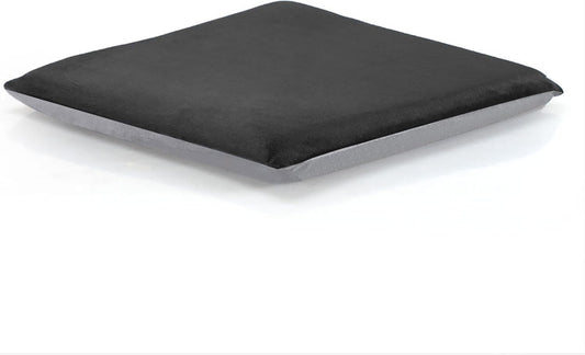 Square Chair Seat Cushion Memory Foam Chair Cushion for Kitchen, Dining,Office or Car 18X18 in Black
