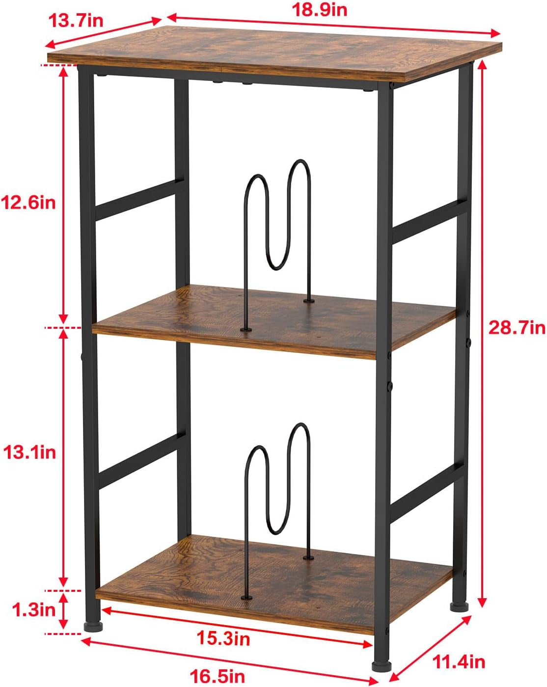 Vinyl Record Player Stand for 200 Albums - Solid Wood Turntable Table with Extended Desktop, Space-Saving LP Holder Cabinet for Living Room, Bedroom & Home Office