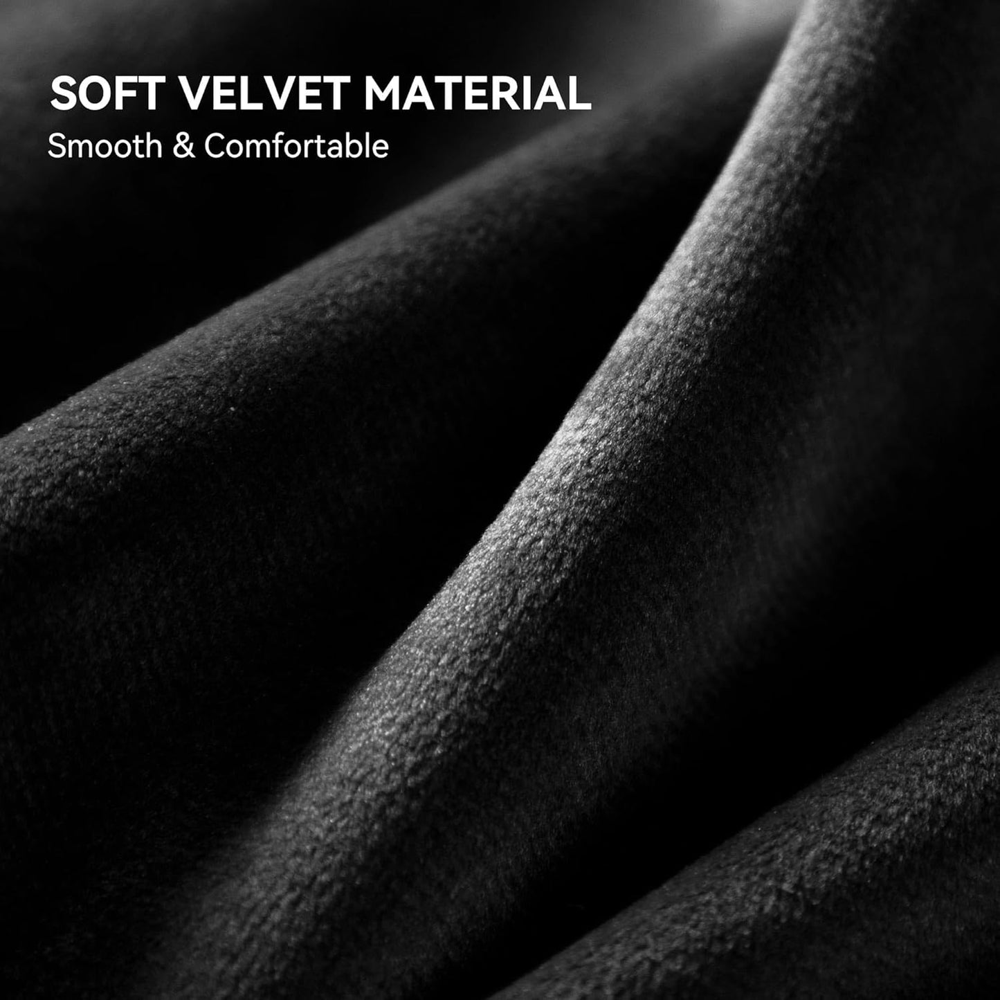 Queen Size Bed Frame with 4 Storage Drawers and RGB LED Lights, 57'' Tall Headboard Velvet Upholstered Bed with Charging Station, No Box Spring Needed, Easy Assembly, Noise-Free, Black