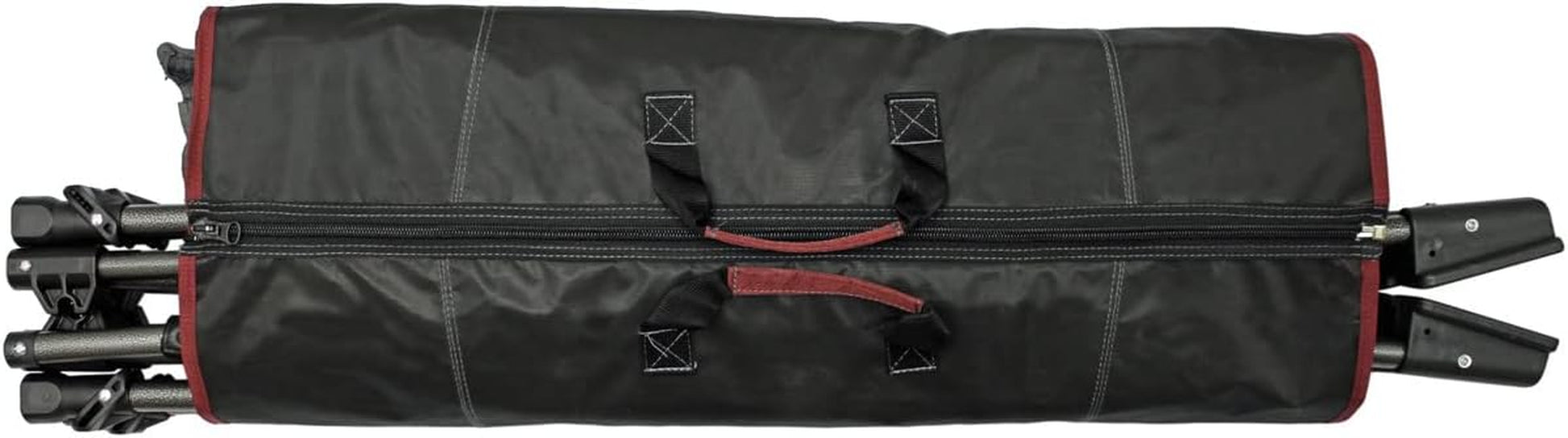 Limited Portable Folding Metal Framed Hammock with a Retractable Canopy, Perfect for Camping, Patio, Outdoor, and Relaxing, Side Pockets Included, Red (Pack of 1)