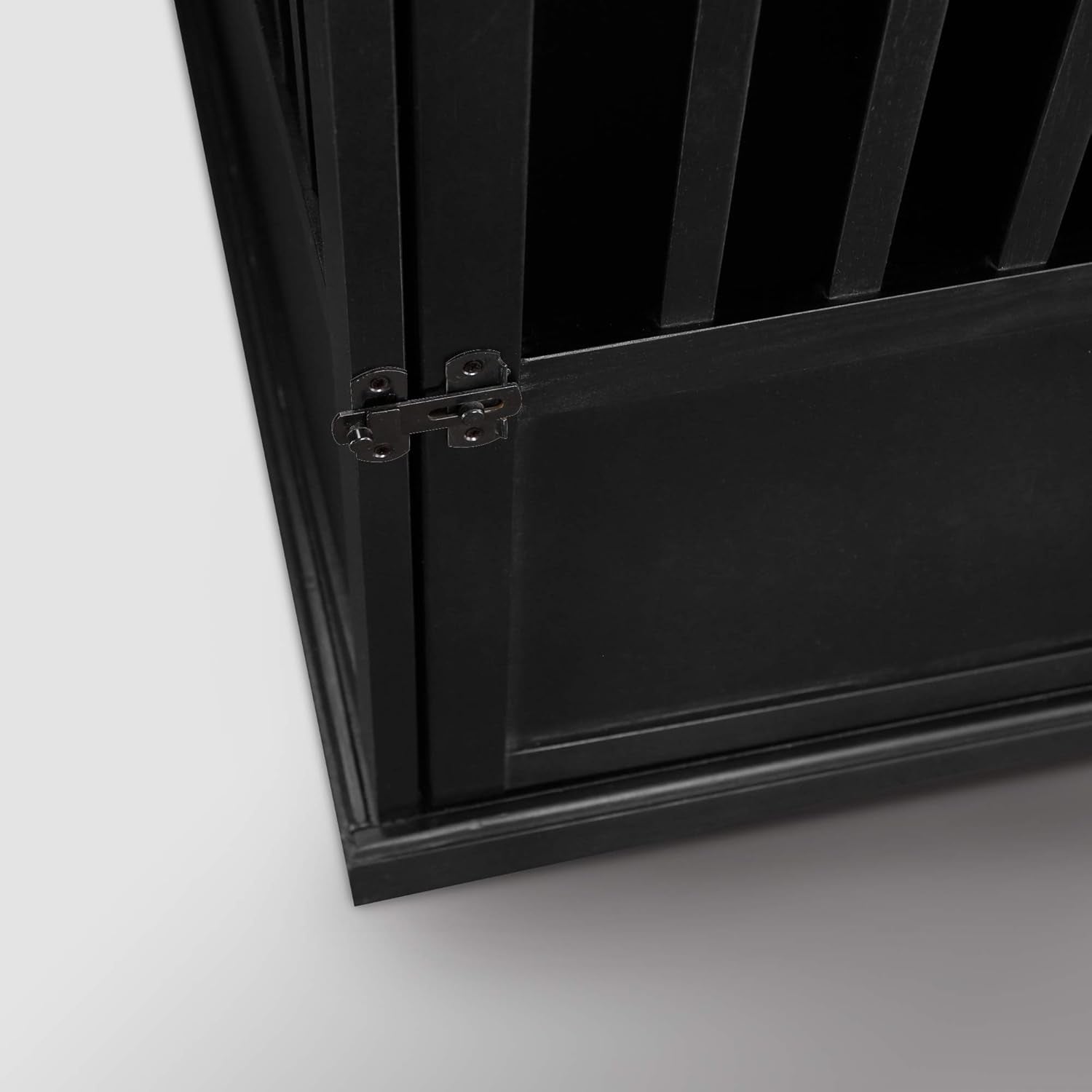 Wooden Large Pet Crate, End Table, (Black, 24"W X 36.5"D X 29.25"H)