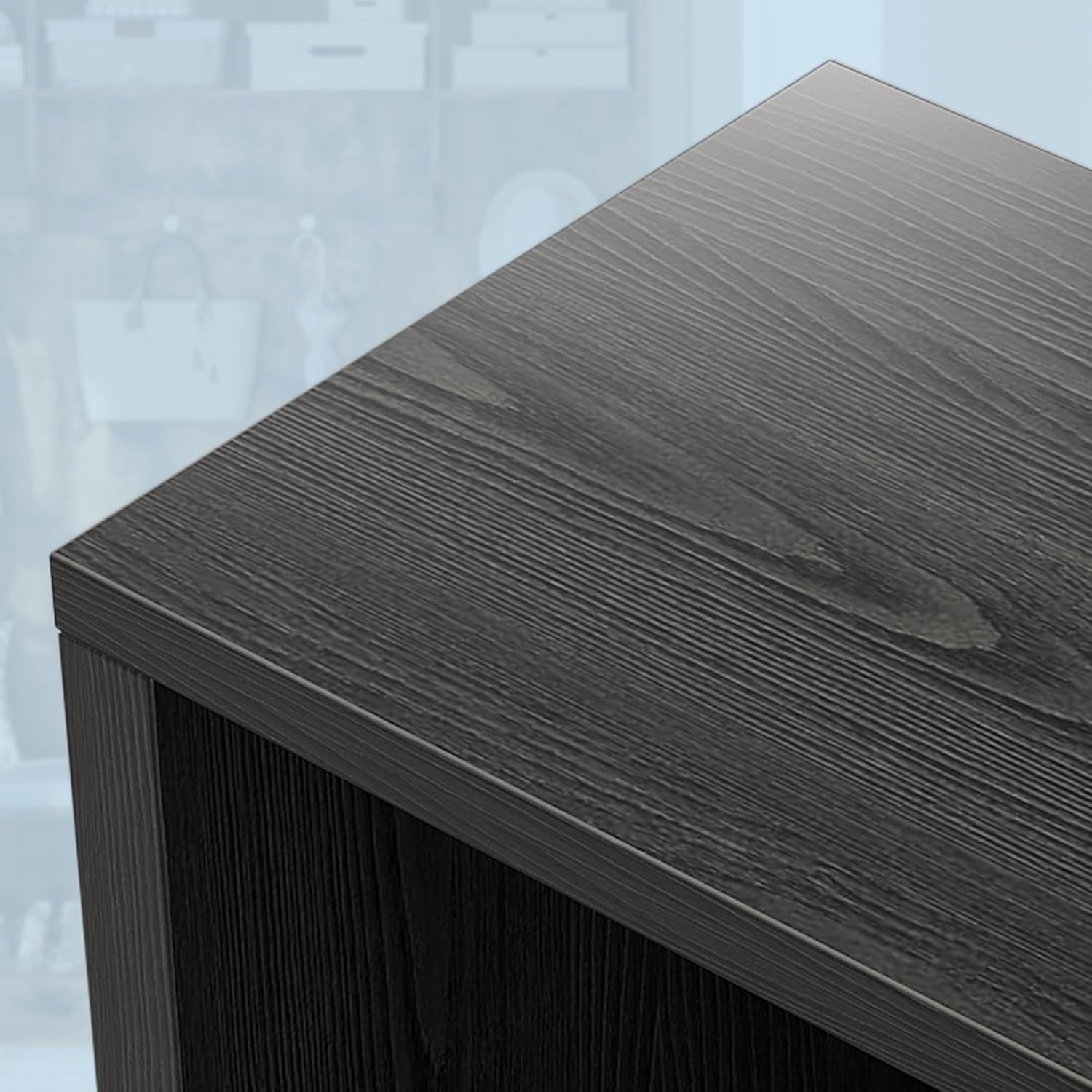 79 in Hall Tree, 5-In-1 Modern Entryway Bench with Coat Rack & Storage, Hall Tree with 4 Hanging Hooks, 3 Open Compartments & Adjustable Shelf, Coat Rack Freestanding for Entryway, Living Room, Black