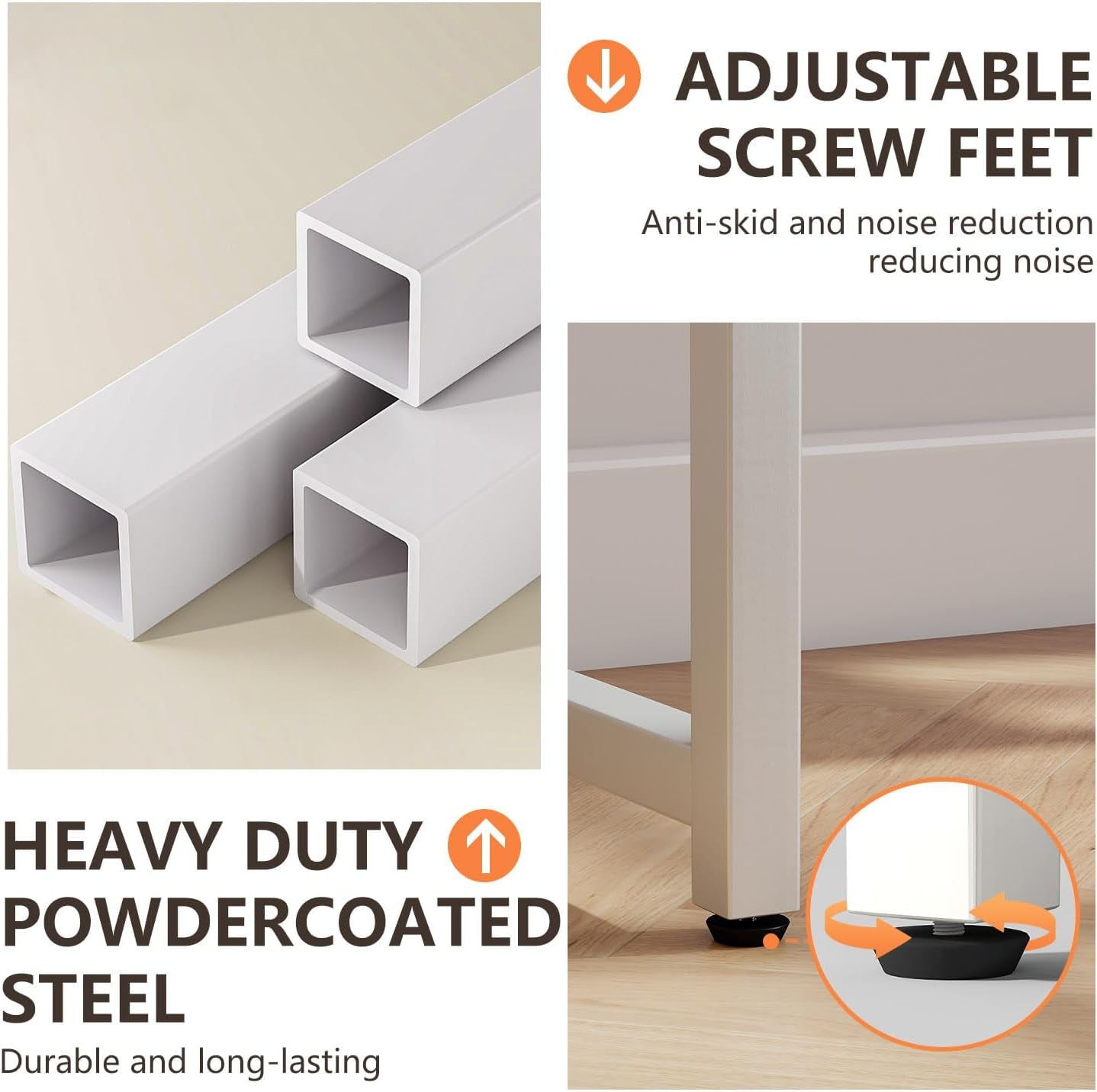 Computer Desk,Home Office Desk, Modern Simple Style for Home Office Study Writing (White, 32 Inch)