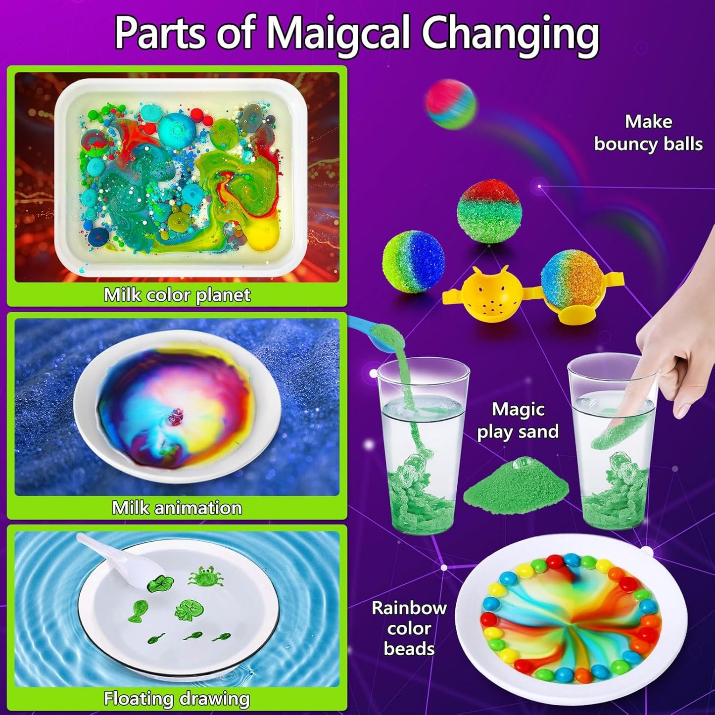 272 Experiments Science Kit for Kids, Chemistry Set, S.T.E.M Toys Boys Girls Birthday Gifts, Volcano, Crystal, Magic, Physics Lab Educational Learning Project