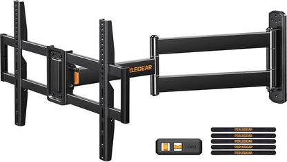 Corner TV Wall Mount Long Arm TV Mount Bracket for 32-75 Inch Tvs-Full Motion TV Wall Mount with 32.37” Extension & Swivel Articulating Arm & Tilt, MAX VESA 600X400Mm, Holds up to 100 Lbs