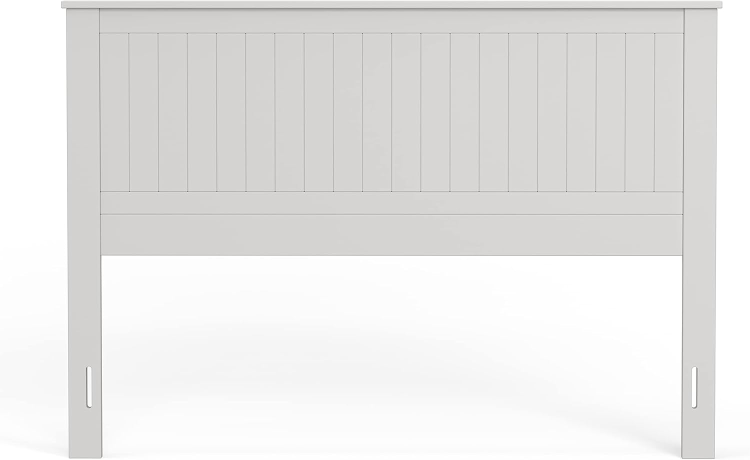 Wainscott Wood Panel Headboard in White - Queen Size