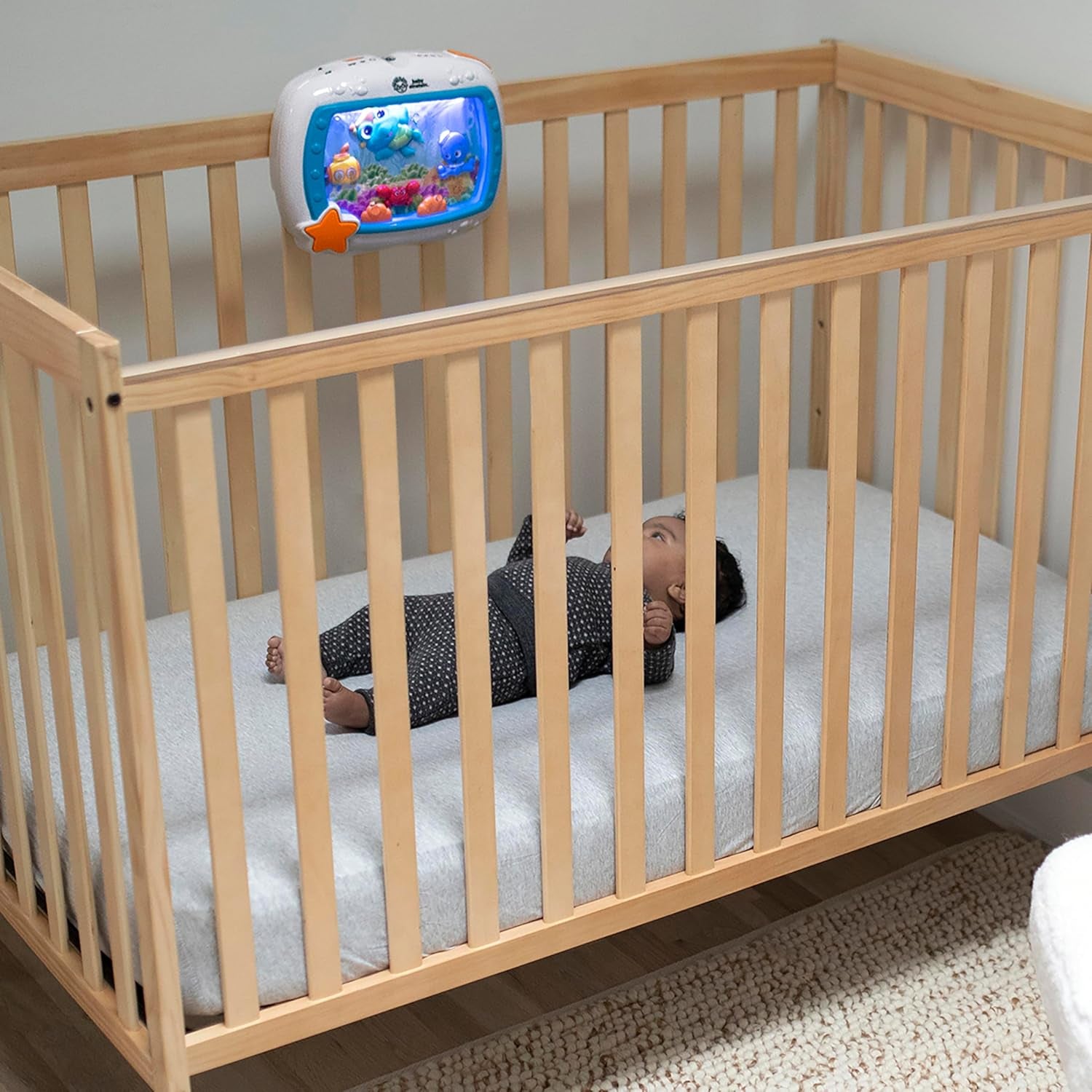 Sea Dreams Soother Musical Crib Toy and Sound Machine, Newborn and Up
