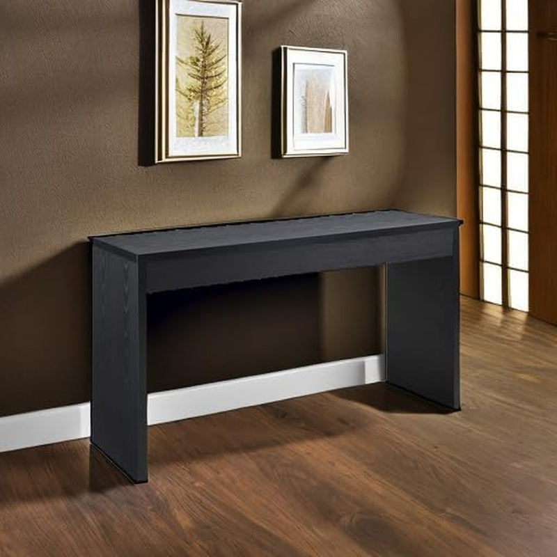 Northfield Hall Console Table 48" - Modern, Minimalist Narrow Sofa Display Accent for Contemporary Living Room, Entryway, or Hallway, Black