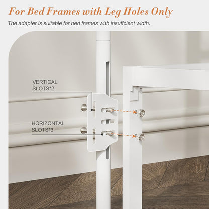 Metal California King Headboard Only, Adjustable Height, Steel Cal King Headboard with Bed Frame Brackets Adapter, Farmhouse Victorian Style, Easy Assembly, White