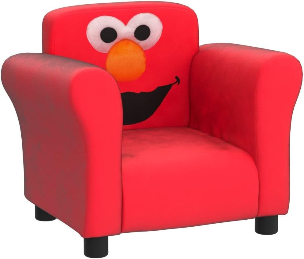 Sesame Street Elmo Upholstered Chair by , Red