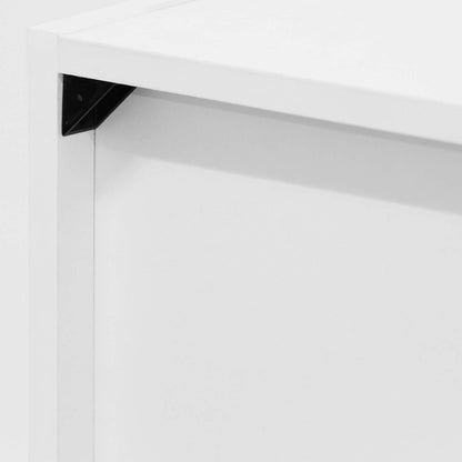 LUDER Book Shelf, 5-Cube Bookshelf, Reversible Bookcase, 9.4 X 19.5 X 31.5, Easy Assembly, for Living Room, Bedroom, Home Office, White