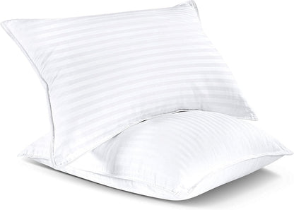 Bed Pillows for Sleeping King Size (White), Set of 2, down Alternative Pillow for Sleeping, Cooling Hotel Quality Pillow Set for Back, Stomach or Side Sleepers