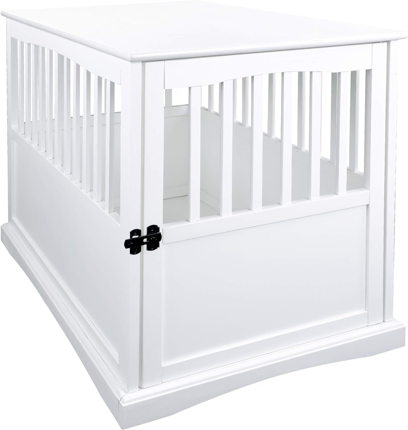 Wooden Large Pet Crate, End Table, White 36.50" X 24.00" X 29.25"