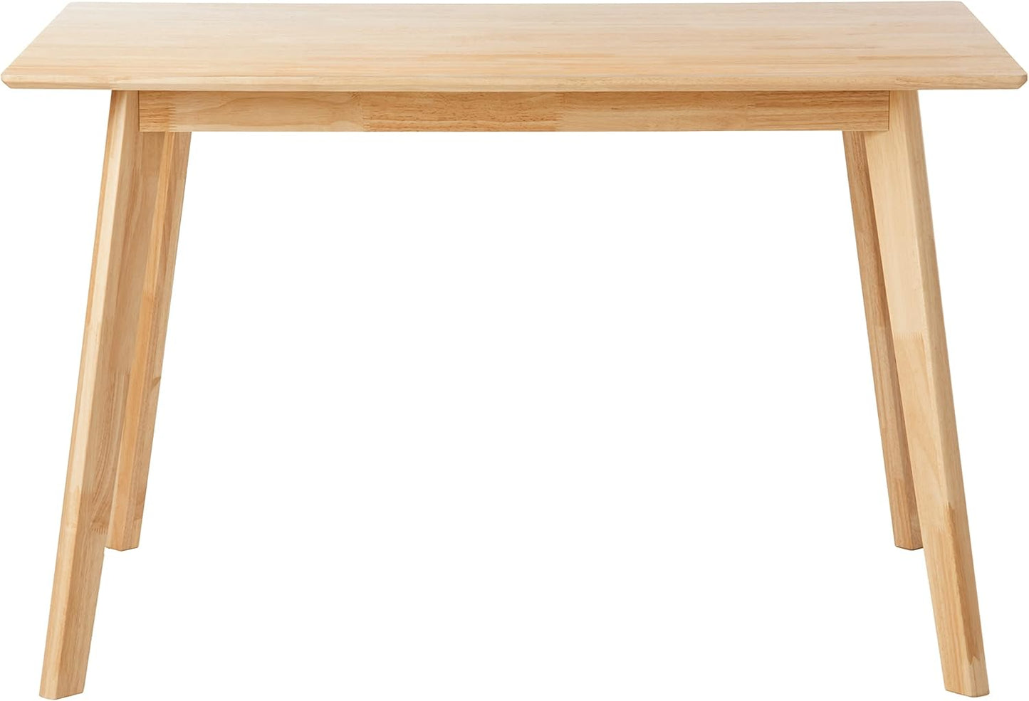 FSC Certified Solid Wood Kitchen Rectangular Dining Table, Easy to Assemble, 29.5"D X 47.2"W X 29.5"H, Natural Wood