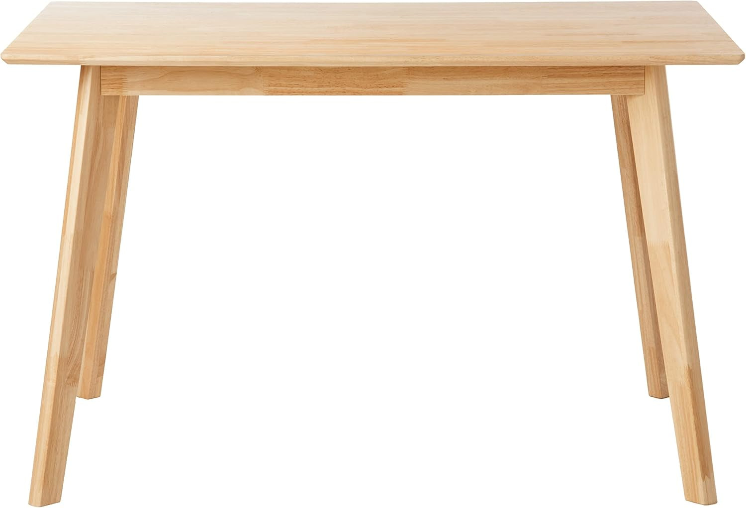 FSC Certified Solid Wood Kitchen Rectangular Dining Table, Easy to Assemble, 29.5"D X 47.2"W X 29.5"H, Natural Wood