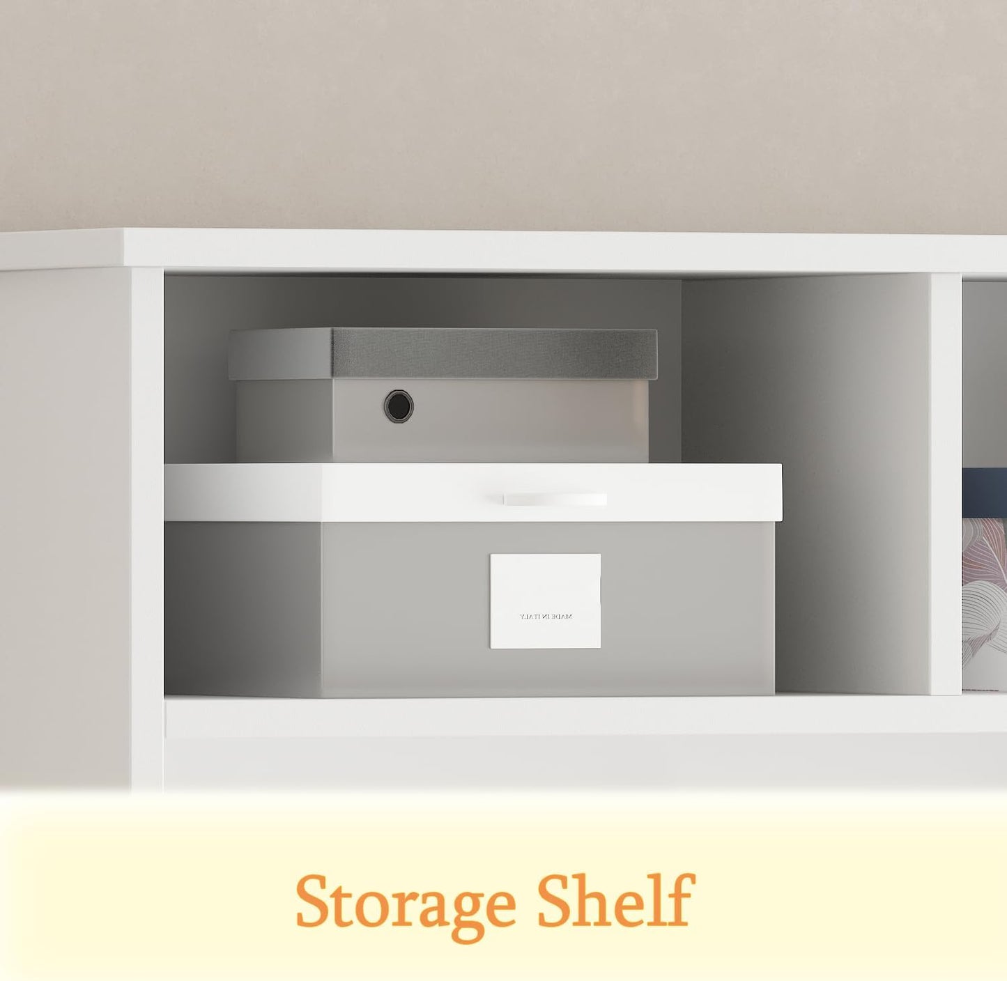 Extra Large Hall Tree with Bench and Shoe Storage, Multi-Purpose Entryway Bench with Coat Rack, Adjustable Shelves, 6 Double Hooks and 21 Open Compartments, White