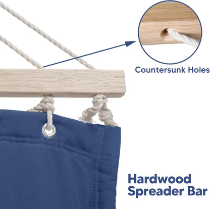 Hammocks for outside with Stand, Sunshade, Porch Hammock and Stand, 475 Lbs Capacity, Patent Pending, Navy