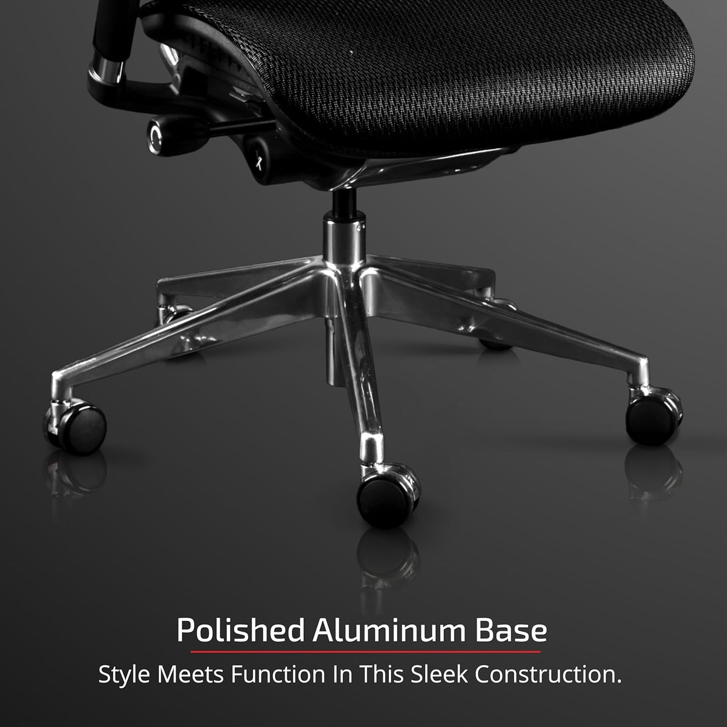 X2 Management Chair, Black K-Sport Mesh with Wide Seat - Ergonomic Office Seat/Dynamic Variable Lumbar Support/Floating Recline/Highly Adjustable/Perfect for Long Work Days