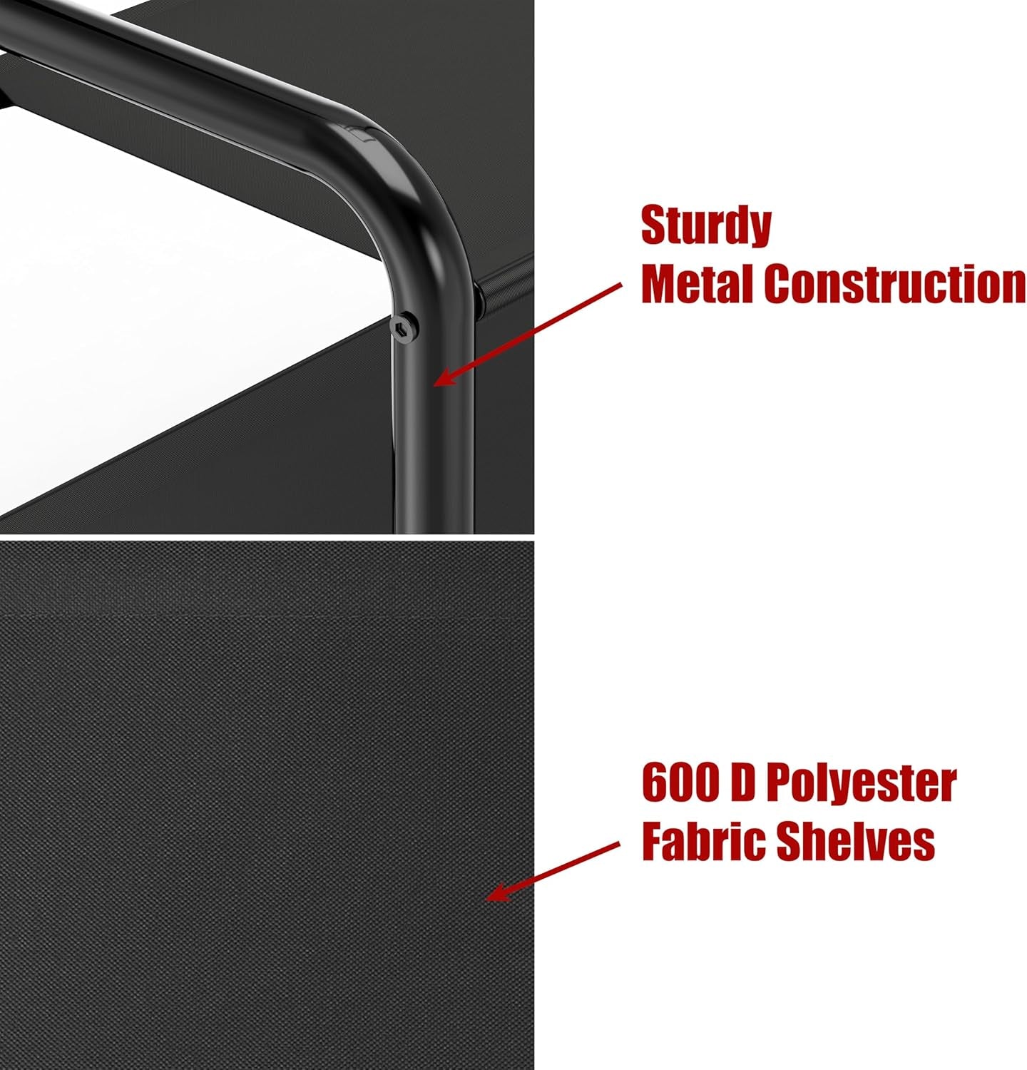 Coat Rack with Storage Shelf, Freestanding Hall Tree with Hooks for Entryway, Bedroom, Office, Black Metal Clothes Hanger Stand for Coats, Hats, Jackets, Bags - Black