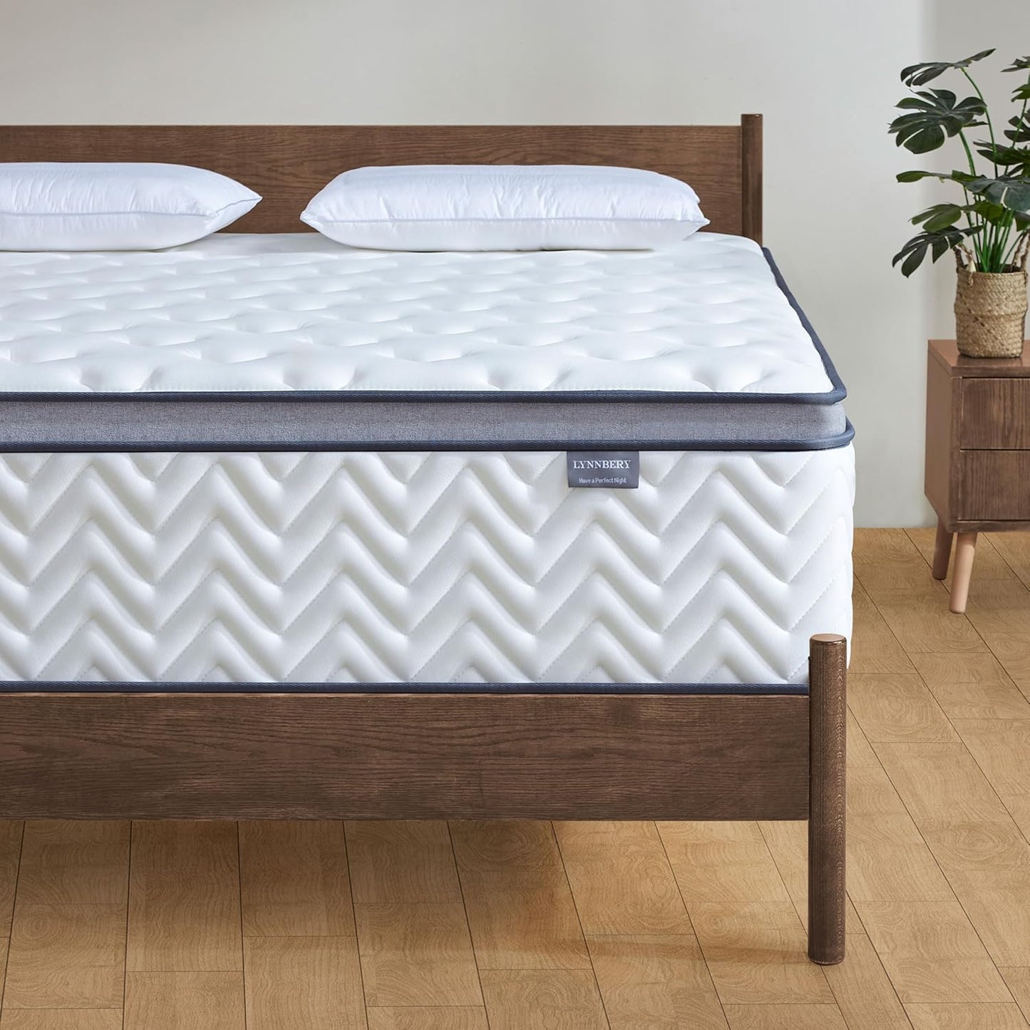 Queen Mattress 12 Inch, Medium Firm Hybrid with Memory Foam& Individually Wrapped Pocket Coils for Pressure Relief, Mattress in a Box, Certipur-Us Certified, Motion Isolation
