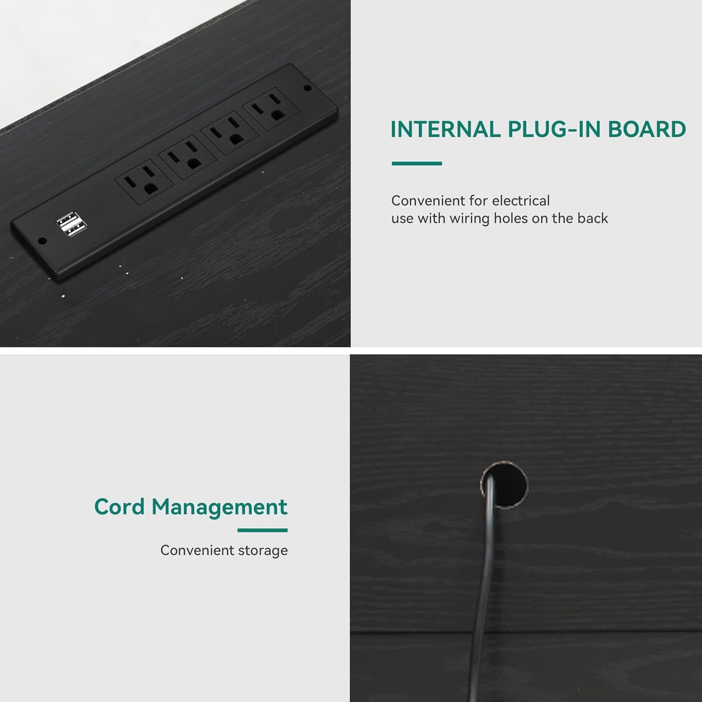 TV Stand for 75/80 Inch TV, Entertainment Center, TV Cabinet with Drawers and Power Outlet, Black TV Console for Living Room Furniture (70 Inch Lenght 30 Inch High)