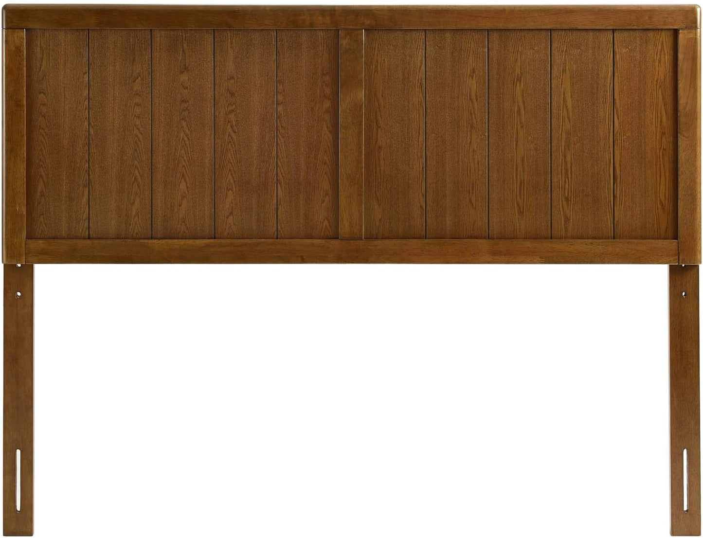 MOD-6218-WAL Robbie Queen Wood Headboard, Walnut