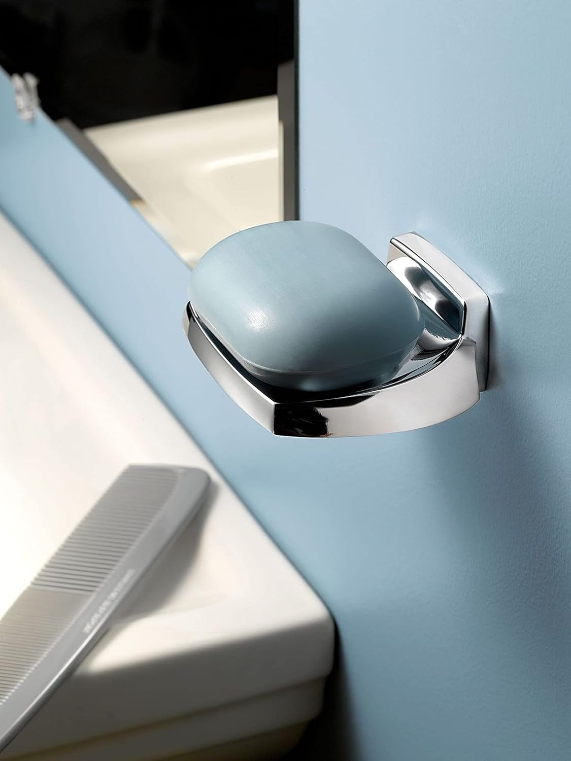 Donnor Collection Chrome 6.25-Inch Diameter Wall Mount Contemporary Bathroom Hand-Towel Ring, P5860