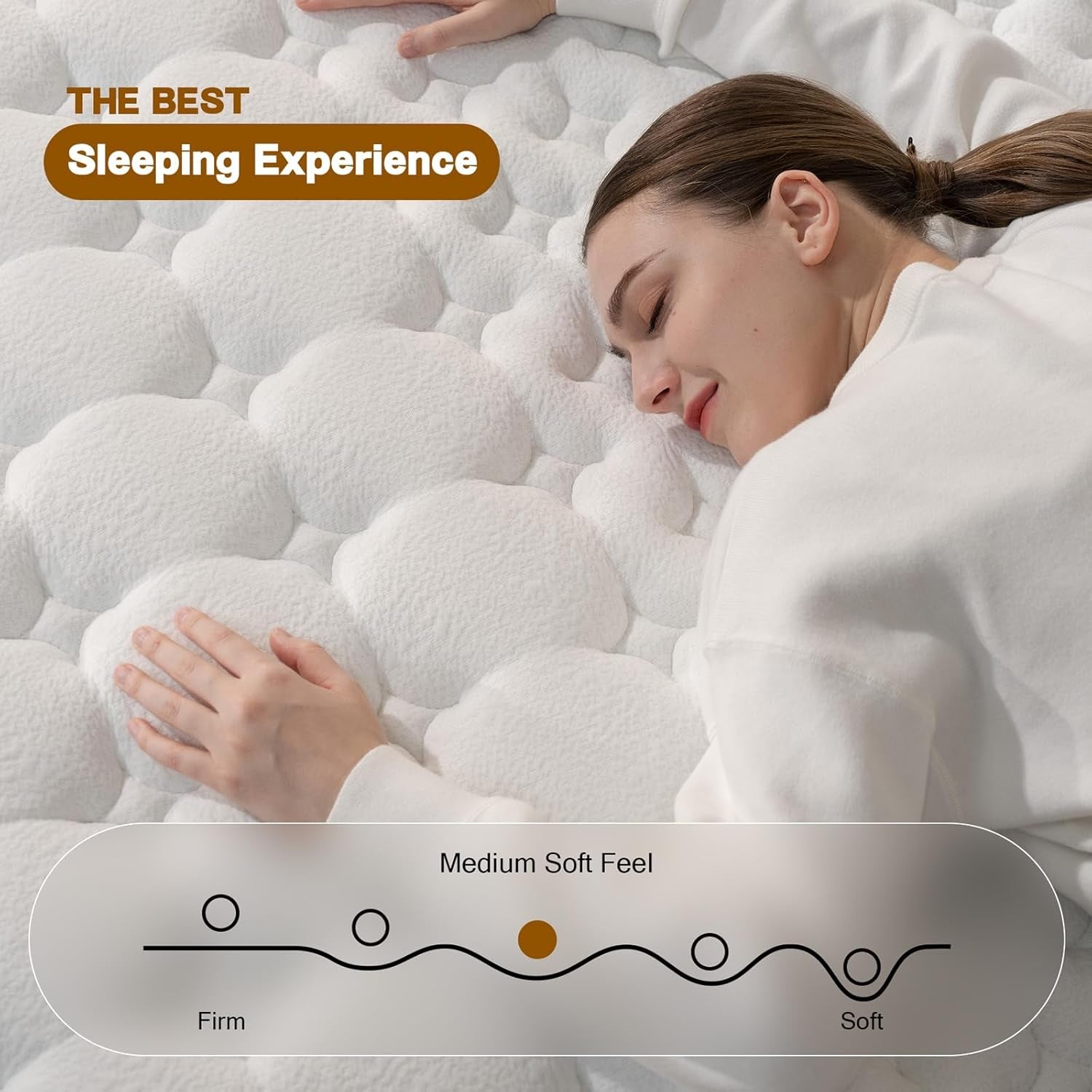 Full Size Mattress,12 Inch Hybrid Full Mattress in a Box with Memory Foam and Pocket Spring for Pressure Relief & Comfort Sleep & Zoned Support, Medium Firm,Certipur-Us