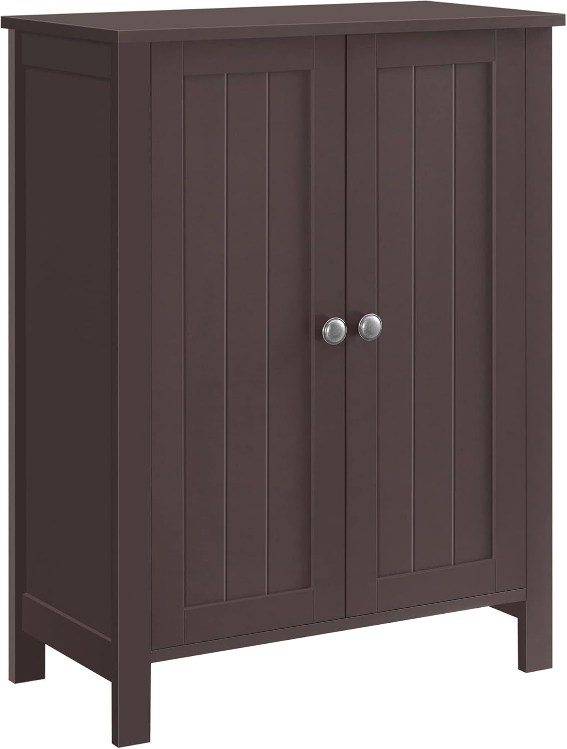 Bathroom Floor Storage Cabinet, Freestanding Bathroom Storage Unit with 2 Adjustable Shelves, 11.8 X 23.6 X 31.5 Inches, Brown UBCB60BR