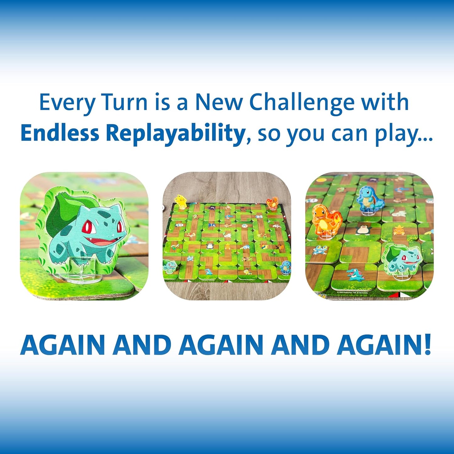 Labyrinth Pokémon Board Game – a Strategic Maze Adventure for Family Nights & Pokémon Parties – Includes Pikachu, Bulbasaur, and More – Great Birthday Gift for Kids Ages 7 and Up