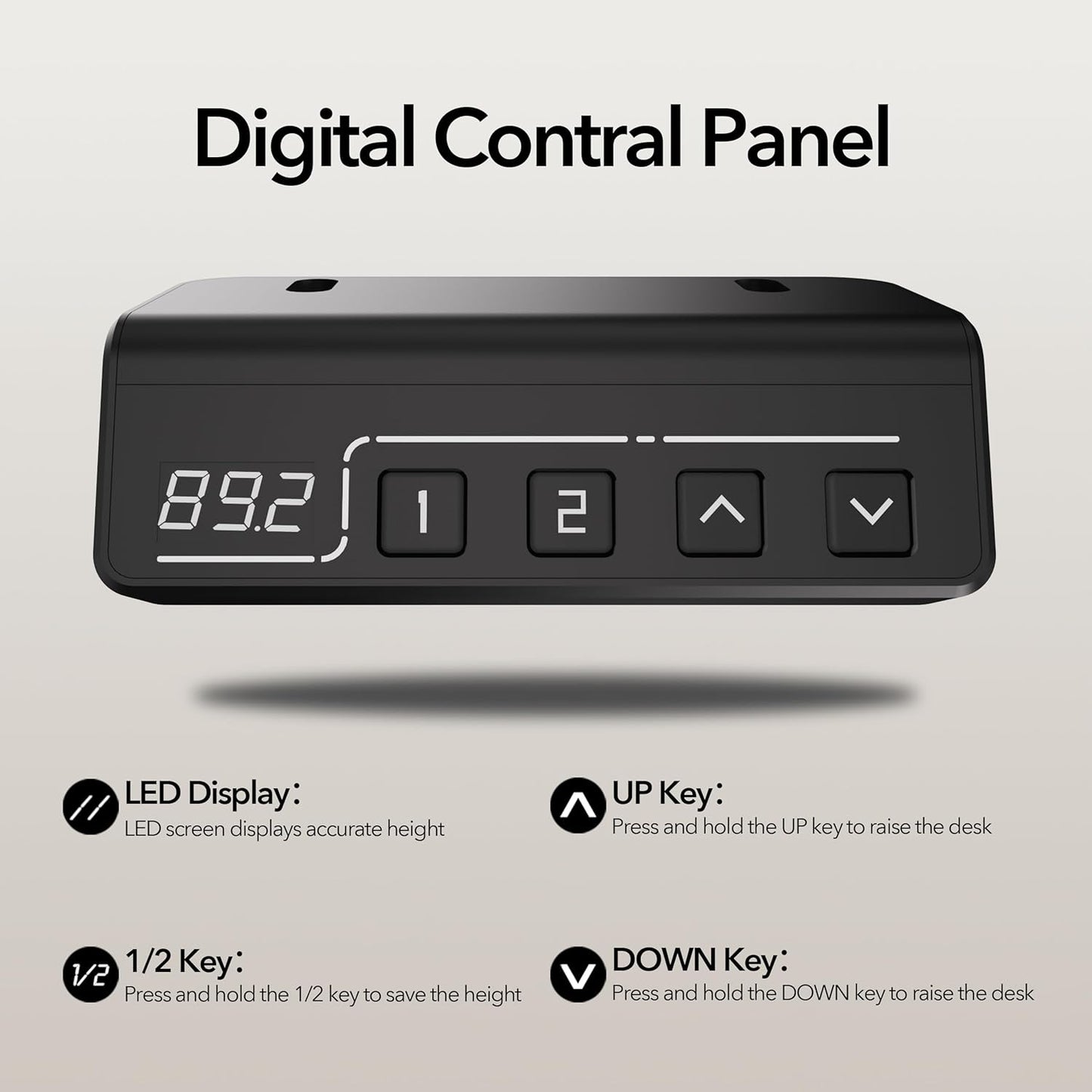 Electric Standing Desk Adjustable Height, 40X24 Inches Sit Stand up Desktop for Home Office, Ergonomic Rising Computer Table with Memory Preset,Rustic Brown