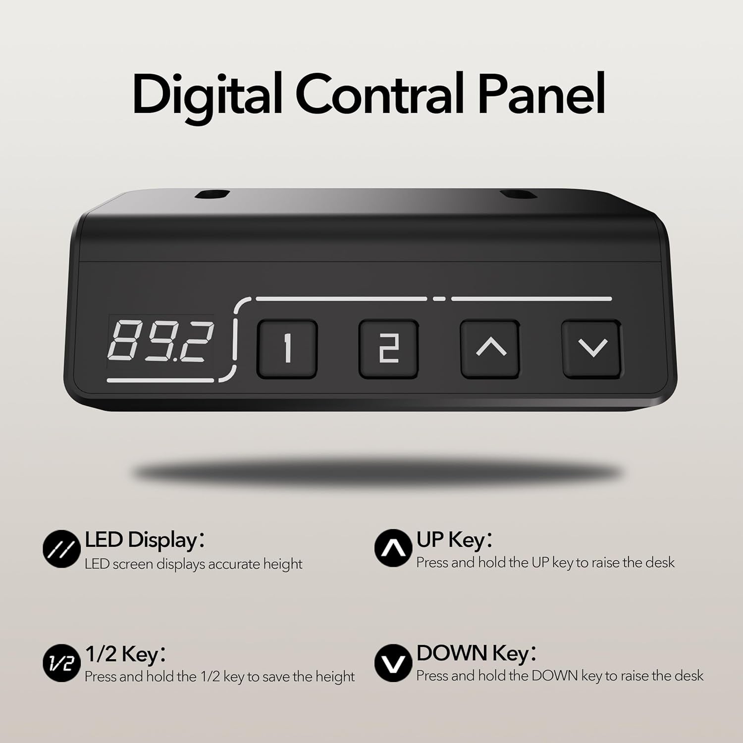 Electric Standing Desk Adjustable Height, 40X24 Inches Sit Stand up Desktop for Home Office, Ergonomic Rising Computer Table with Memory Preset,Rustic Brown