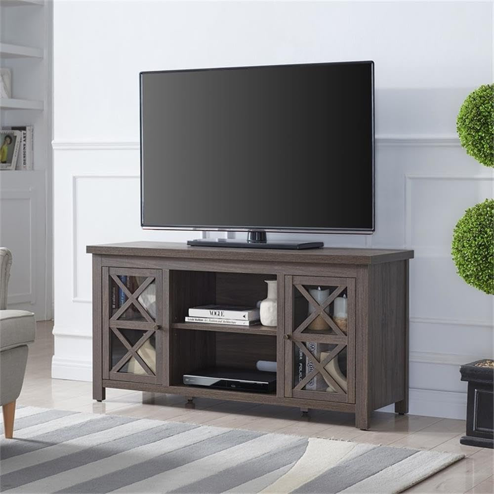 Rectangular TV Stand for Tv'S up to 55" in Alder Brown, TV Stands for the Living Room