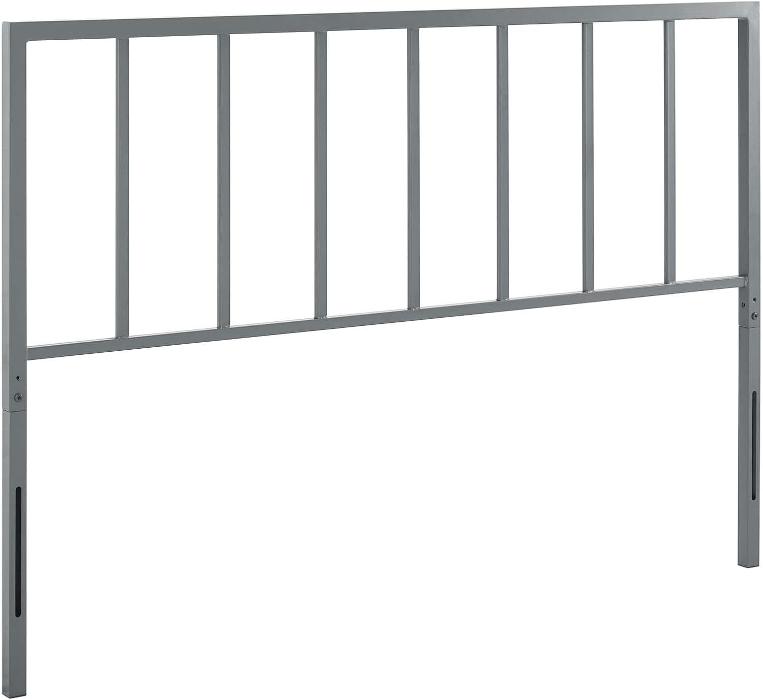 Tatum Modern Farmhouse Metal Queen Headboard in Black