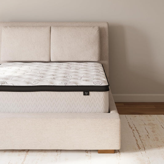 Queen Size Chime 12 Inch Medium Firm Hybrid Mattress with Cooling Gel Memory Foam for Pressure Relief, Fiberglass Free, Mattress in a Box