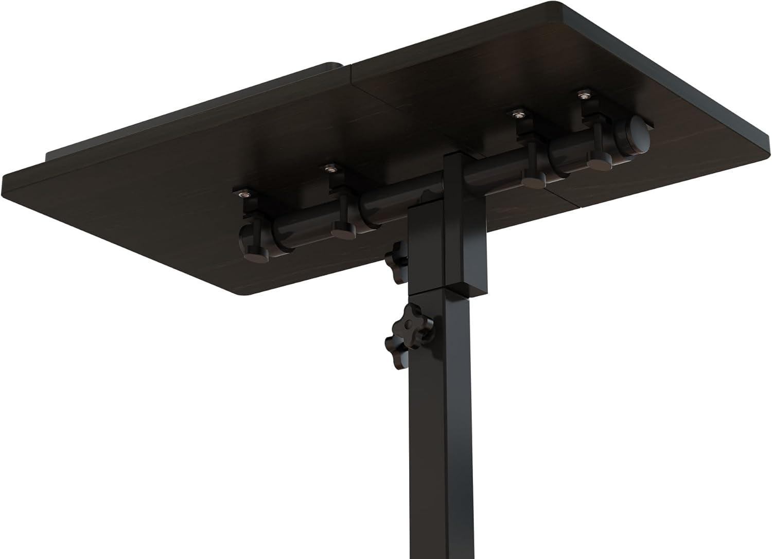 Mobile Adjustable Height Laptop Stand PC Portable Laptop Swivel Table Rolling Table with Wheels Caster and Mouse Pad (Dekuwood)