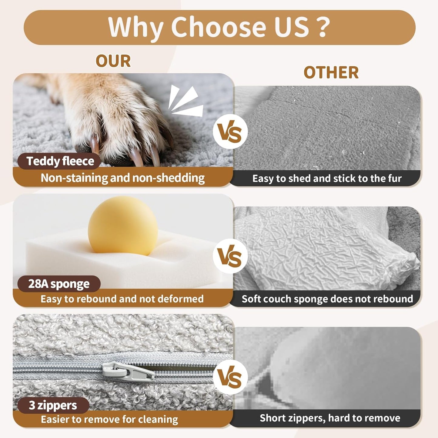 3-In-1 Toddler Couch, Toddler Chairs Comfy 1-3 Years Old, Kids Couch Bed Fold Out, Gifts for 1 2 Year Old Girls Boys