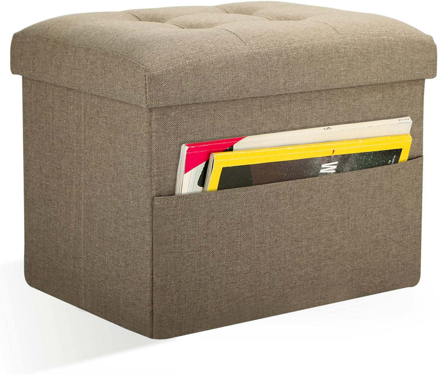 Ottoman Storage Ottoman Foot Rest Stool Foldable Bench Student Dormitory Bedroom and Entryway Storage 17 X 13 X 13